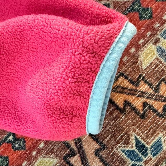 Raspberry and Blue Patagonia Synchilla Fleece Pullover Sweater - Picture 2 of 8
